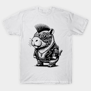 Gothic Punk Capybara T-Shirt